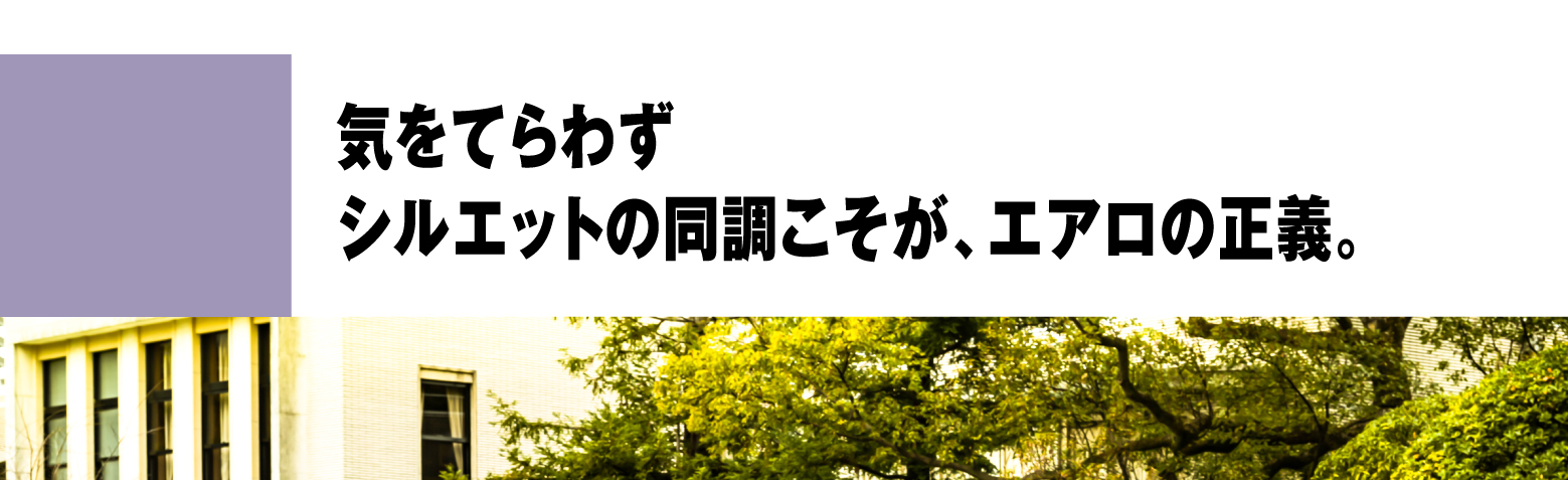 気をてらわずシルエットの同調こそが、エアロの正義。