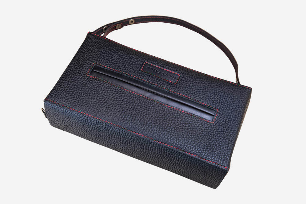 <small>Accessory</small><br> Seat Leather Tissue Case Brownie