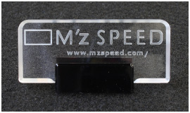 M`z SPEED アクリルロゴプレート