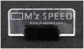 M'z SPEED | Acrylic Logo Plate - アクリル ロゴ プレート -